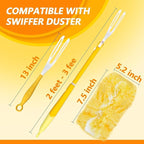 Duster Refill Compatible with Swiffer Duster, Heavy Duty Duster Refills Kit for Cleaning Dusting, Multi Surface 360 Feather Duster, 20 Count Disposable Refills with 1 Handle