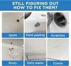 Appliance Paint White Appliance Touch Up Paint High-Gloss White Touch Up Paint Pen Scratch Repair for Appliances Refrigerators Metal Surfaces Dishwasher Dryer Microwave Washers