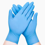Disposable Nitrile Exam Gloves, Blue, Nitrile Gloves Disposable Latex Free, Medical Gloves, Cleaning Gloves, Food-Safe Rubber Gloves, Powder Free, Non-Sterile, 100-ct Box (XL)