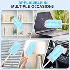 10 PCS Disposable Dusters Refills Compatible with Swiffer,Bulk Heavy Duty 360 Degree Duster Replacement Head for Blinds Ceiling Fans and Furniture Dusting