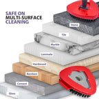 [2025 New Version] 2-Pack Oceda Scrubber Mop Heads for EasyWring 1-Tank System, Stiff-Bristle Brush Head with Built-in Scouring Pad for Deep Cleaning Floors and Tiles