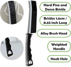 Crevice Cleaning Brush Set, Multi-Purpose Hard Bristle Brushes for Deep Cleaning Kitchen, Bathroom, Grout, Sink, Cup, Teapot, Bottle, Blender, Corners, Tight Spaces & More