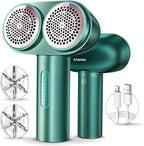 [1s 100% Fabric Renewal] [Smart Cloth Care] RANVOO Professional Fabric Shaver, Dual-Head Electric Rechargeable Lint Remover Fuzz/Pill for Sweater, Clothes & Furniture, Couch & Sofa, Pet Hair