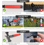 NedFoss Throwing Axes and Tomahawks with Innovative TPR Rubber Handle, 11.9" Full Tang Double Bit Throwing Axe Set with Sheath, Viking Axe Throwing Game for Recreation and Competition