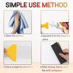 Drywall Patch Repair Kit with Scraper, Wall Spackle Repair Paste, Wall Mending Agent Quick and Easy Solution to Fill The Holes for Home Wall, Plaster Dent Repair and Wood Scratch Repair