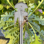 Weed Puller Tool, Rubber Handle Garden Manual Weeder Tool, Portable Stainless Steel Weeding Tools, For Hand Weeder Puller for Vegetable Gardening Backyard Farm Planting & Uprooting Weeding Tool