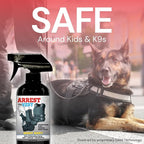 Arrest My Vest Military Grade Odor Eliminating Spray for Body Armor, Tactical Gear, and K9 Equipment. Safe on All Ballistic Vests, Fabrics, & Police Gear 1 Midnight & 1 Unscented 16 oz Bottles
