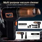 Mini Cordless Handheld Vacuum with Aerospace Bag - Portable Car Vacuum Cleaner | 16000PA Strong Suction, Wireless Rechargeable High-Power Handheld for Home, Pet Hair & Auto Detailing