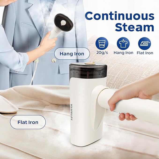 2025 New Foldable Clothes Steamer Handheld, 1000W Travel Garment Steamer Iron for Clothes with 150ml Tank for Home, Office and Travel