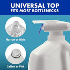 The Magic Tap Automatic Drink Dispenser - Hands-Free Beverage Dispenser for Fridge - Perfect for Milk, Juice - Gifts for Women & Men - 1 Pack, White