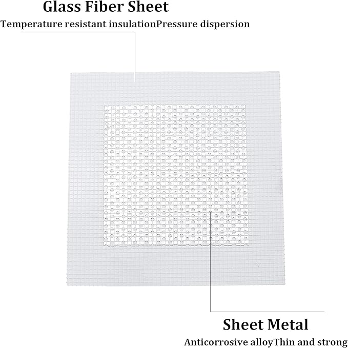 6PCS Drywall Repair Kit, 4"/6"/8" Aluminum Wall Patch with Galvanized Plate, Self Adhesive Fiberglass Dry Wall Hole Patches for Drywall Ceiling Sheetrock