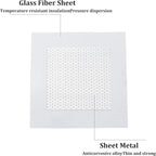 6PCS 4” Drywall Repair Kit, Aluminum Wall Patch with Galvanized Plate, Self Adhesive Fiberglass Dry Wall Hole Patches for Drywall Ceiling Sheetrock