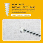 192Pcs Self Tapping Screws Drywall Anchors and Sheet Metal Screw Assortment,4 Size Kit for Installing Drywall, Wood,Metal Sheet Materials