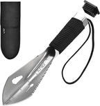 iunio Hiking Trowel, Camping, Backpacking, Portable Shovel, Multitool, Ultralight Camp Tool, with Carrying Pouch, for Gardening, Outdoor, Survival