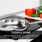HOPE'S Cooktop Cleaning Cream, Fast Acting No-Rinse Cooktop Cleaner for Glass Ceramic Cooktops and Stoves, Removes Burnt-on Stains, 10 Oz Net Weight (8 Fl Oz), Pack of 1