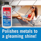 Metal Polish Cleaner and Chrome Marine Grade for Boats Cars Aluminum Stainless Steel (reformulated)