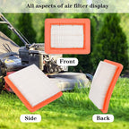 17211-Z8B-901 17211-zl8-023 Air Filter fit for Honda gc135 gcv135 gc160 gcv160 gc190 gcv190 gx100 and gxv57 Engines Lawn Mower Air Cleaner 491588 399959 F220 tillers, Bomag BT60(Pack of 2)