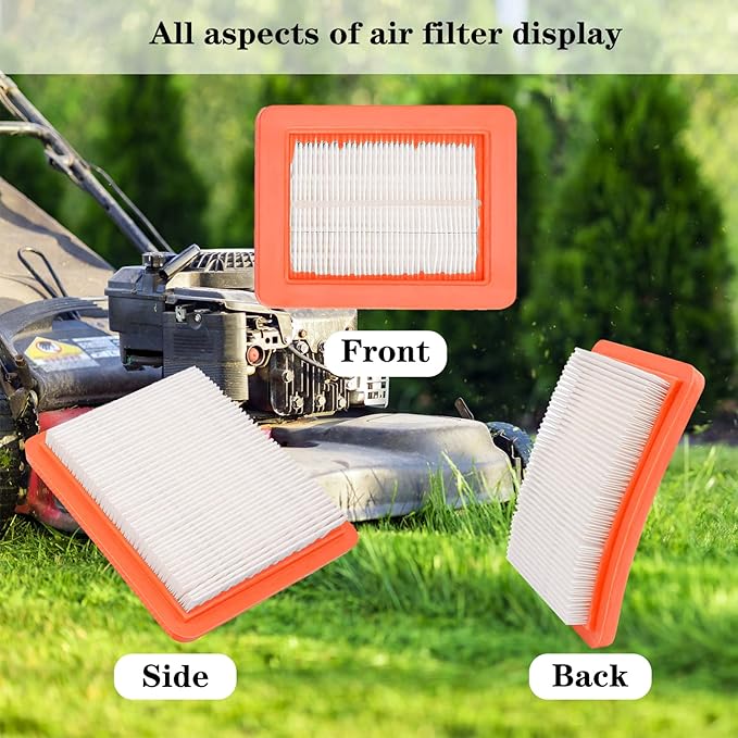 17211-Z8B-901 17211-zl8-023 Air Filter fit for Honda gc135 gcv135 gc160 gcv160 gc190 gcv190 gx100 and gxv57 Engines Lawn Mower Air Cleaner 491588 399959 F220 tillers, Bomag BT60(Pack of 2)