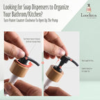 Dish White Glass Soap Dispenser with Plastic Pump, 16 Oz White Dish Soap Dispenser Set Refillable Reusable Apothecary Soap Pump Dispenser Bottles for Bathroom and Kitchen