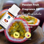Passion Fruit Oil - Pure Organic Scent for for Aromatherapy, Diffusers, Spray, Skin & Hair Care, Massage, DIY Candles & Soap, Perfume - Fruity Fragrance, 10mL