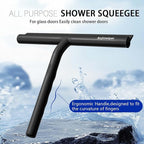All-Purpose Shower Squeegee for Glass Doors, Silicone Squeegee for Bathroom, Shower Doors, Mirrors, Tiles