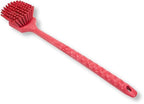 SPARTA 40501EC05 Plastic Large Scrub Brush, Kitchen Brush, Utility Brush With Long Handle For Cleaning, 20 Inches, Red