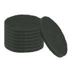 uxcell 8Pcs Scrubber Scouring Pad, 5 Inch 1500 Grits Drill Power Brush Hoop and Loop Scrub Pads Discs Polishing Pad for Household Furniture Automotive Cleaning, Green Gray