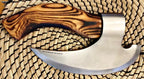 Viking Axe, Viking Hatchet Custom Handmade Pizza Cutting Axe with Leather Sheath, Meat Cutting Axe Personalized Gifts, Gifts for Him, in USA (Cognac)