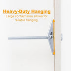 KURUI Heavy Duty Hollow Wall Anchors for Drywall Ceiling, Toggle Bolts and Wing Nut Kit, 28Pcs Metal Drywall Anchors and Screws Assortment Set, 3 Sizes Butterfly Anchors for Hanging 1/8, 3/16, 1/4