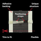 3M High Strength Large Hole Repair Kit, Includes Fiber Reinforced Spackling Compound (12 oz.), Repair Plate, Putty Knife and Sanding Sponge, For Easy Wall Repair, No Shrinking or Cracking (LHR-KIT)