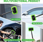 Xindell Windshield Cleaner Tool – Inside Car Window Cleaning Kit with 22“ Detachable Handle, Interior Windshield Squeegee for Clear Vision, Auto Detailing Kit for Car, Home & Outdoor Windows