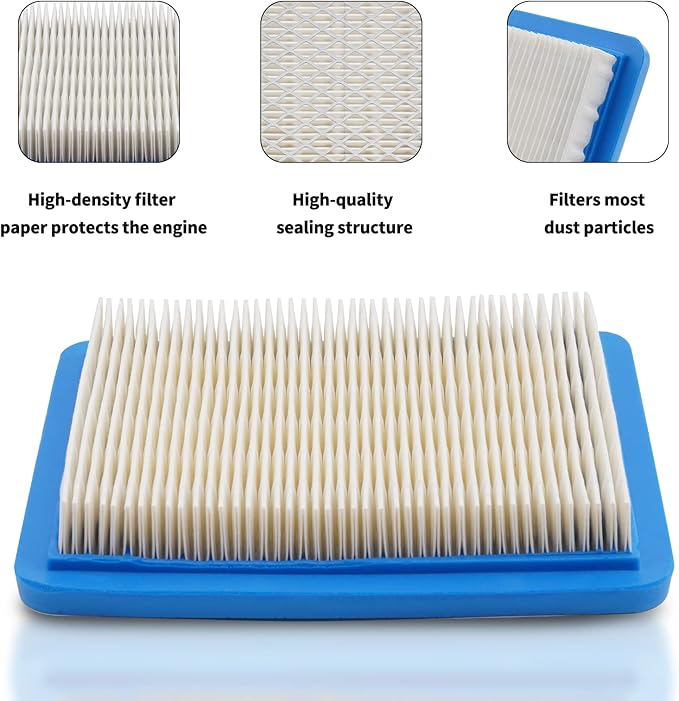 17211-Z8B-901 17211-zl8-023 Air Filter fit for Honda gc135 gcv135 gc160 gcv160 and gxv57 Engines Lawn Mower Air Cleaner 491588 399959 F220 tillers, Bomag BT60 (Blue 5 pack)