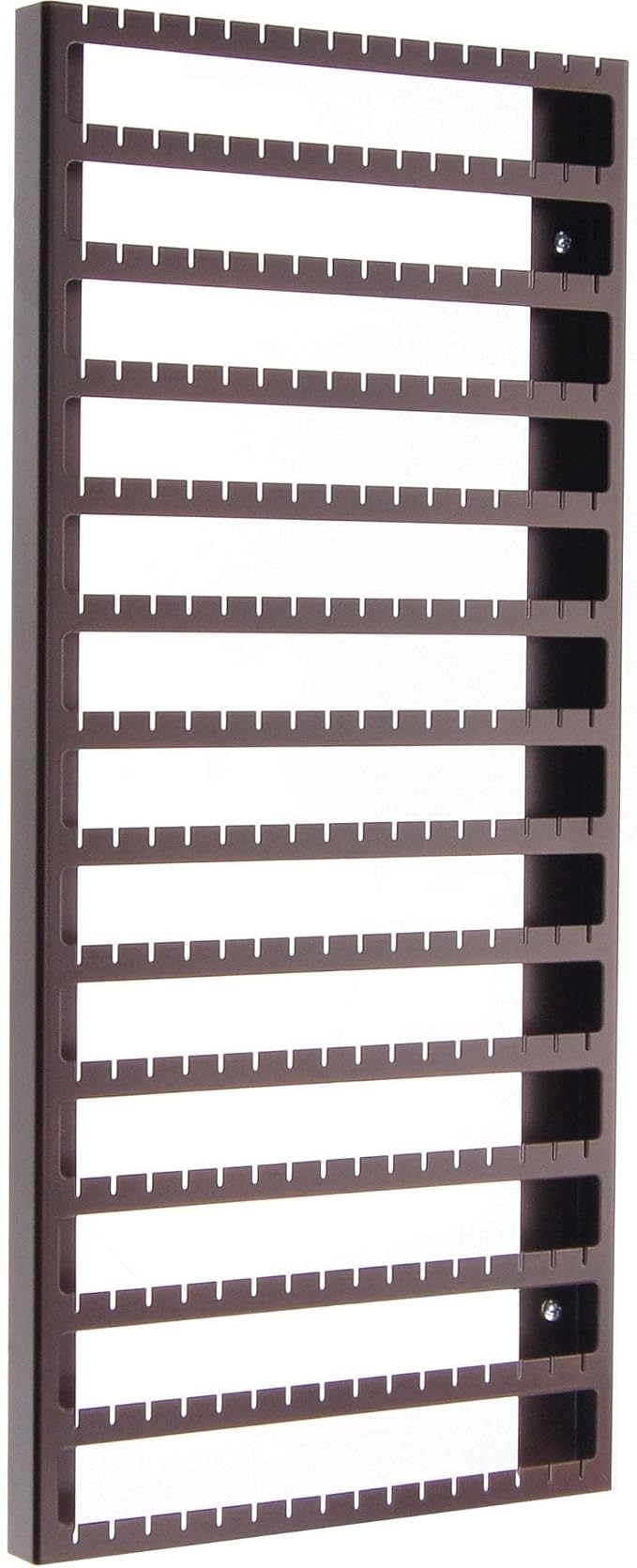 Angelynn's Wall Mounted Earring Holder Organizer Display for Women Small Earrings ONLY, Post Stud Dangle Pierced Earrings, Hanging Closet Jewelry Storage Rack, Luka Large Rubbed Bronze 9"x20"