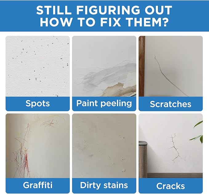 White Paint Multi Surface Semi-Gloss White Touch Up Paint Repair for Wall,Door,Cabinets,Wood,Furniture, Appliance,Tile,Porcelain,Touch Up Paint Pen for Refrigerators,Washers,Dishwashers,Microwave,Oven