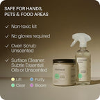 Everneat Oven Cleaning Kit: Natural Oven Cleaner and Kitchen Cleaner | Heavy Duty | Grill, Stovetop, Rack | Fume-free | Non-toxic | Safe to Clean All Ovens (Unscented) | Refillable Glass Jar & Bottle