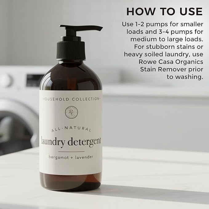 Liquid Laundry Detergent, 16 Oz, Bergamot + Lavender