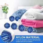 Pet Hair Remover for Laundry, 12Pcs Reusable Lint Remover Balls for Laundry Pet Hair Catcher, Soft Dog Hair Remover for Washing Machine