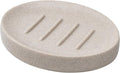Soap Dish Bathroom Resin Soap Holder Soap Tray for Shower Sponge Holder for Kitchen Sink(Beige)