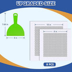 Dry Wall Repair Kit Upgraded Size, 8 Psc 10/8 Inch Self-Adhesive Aluminum Drywall Patch Kit