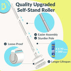 Lint Roller Refills (2 Pack, 180 Sheets) – DELOMO 9.45 in Large Lint Roller Refill, Compatible Only with DELOMO Floor Lint Roller, for Cleaning Carpets, Cars, Clothing & Pet Hair