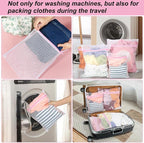 Vivifying Mesh Laundry Bags, 4pcs Durable Coarse Mesh Wash Bags with Zipper for Washing Machine, Delicates, Lingerie, Socks, Shoes and Stuffed Animals