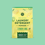 Woolzies Natural Laundry Powder Detergent Soap Scented with Pure Essential Oils Extra Strength Biodegradable Formula, Safe for Sensitive Skin 100 Loads. (Lemon Lime)