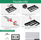 17" x 10" Lawn Leveling Rake with 78" Adjustable Stainless Steel Handle - Heavy Duty Grass Leveling Tool, Leveling rake for Lawn Care, Yard Leveler