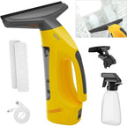 All-in-One Electric Window Vacuum Squeegee Set, Streak-Free Cordless Window Cleaner Tool with Extra Sprayer, Glass Cleaner Tool for Windows, Mirrors & Smooth Surfaces