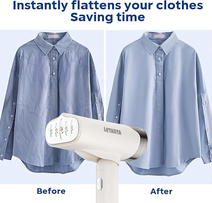 2025 New Foldable Clothes Steamer Handheld, 1000W Travel Garment Steamer Iron for Clothes with 150ml Tank for Home, Office and Travel