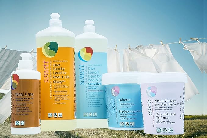 Sonett Organic Wool Care for Restoring Wool and Silk, Returns the natural elasticity to woolen fabrics 10 fl. oz (Pack of 6)