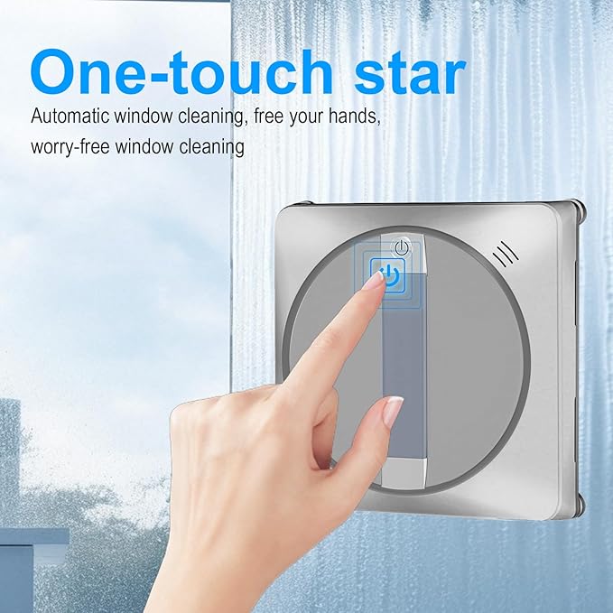 Window Cleaning Robot, Ultra-Thin Design, 5600PA Suction, Automatic Smart Vacuum for Glass, Tiles