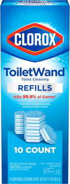Clorox ToiletWand Toilet Cleaner Refills, Toilet brush, Original, 10 Count