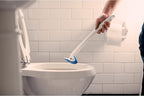 Scotch-Brite Disposable Toilet Scrubber Starter Kit, Disposable Refills with Built-In Bleach Alternative, Includes 1 Handle, Storage Caddy and 5 Refills