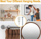 KURUI #8 Self Drilling Drywall Anchors with Screws Kit, Heavy Duty Dry Wall Anchors for Hanging Sheetrock, 50 Self-Tapping Plastic Drywall Hangers 50 Sheet Rock Screws, 100PCs Mounting Hardware -75LB